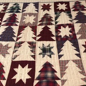 Queen quilt. Used in spare bedroom for Christmas season.  Great for Christmas.